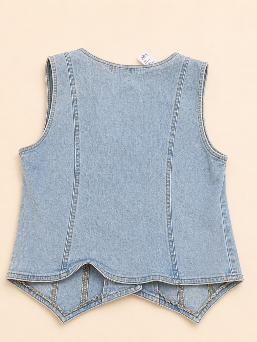 Stretch Denim Jacket with Subtle Fade - Picture 2 of 4